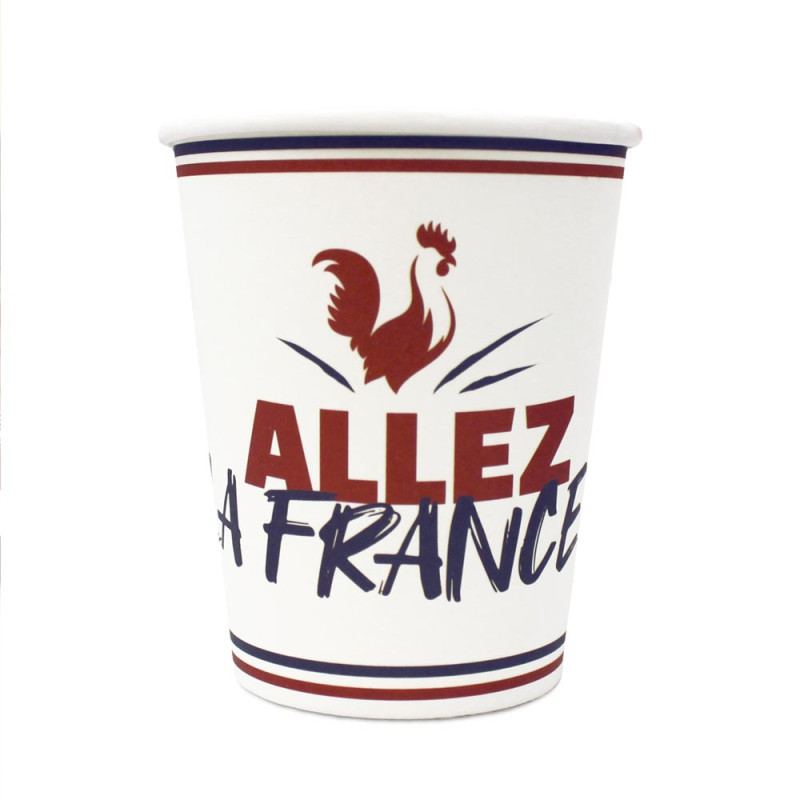 PACK 6 GOBELETS COCORICO "ALLEZ LA FRANCE"