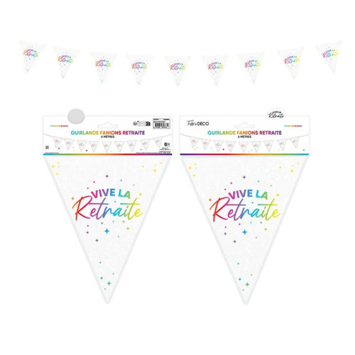 GUIRL FANION RETRAITE METAL MULTICOLORE