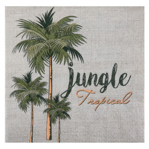 20 SERVIETTE JUNGLE TROPICAL