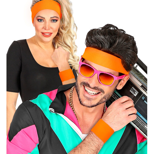 POIGNETS NEON ORANGE