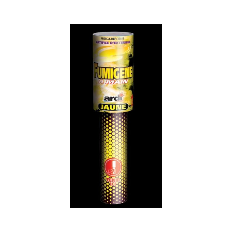 FUMIGENE A MAIN JAUNE