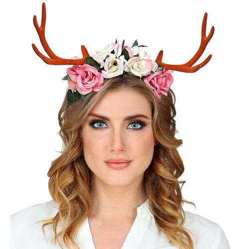CORNES DE CERF AVEC FLEURS