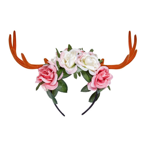 CORNES DE CERF AVEC FLEURS