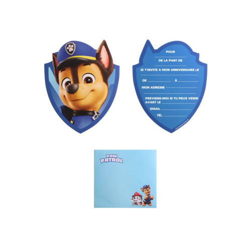 8 CARTONS ANNIV. PAT PATROUILLE BLEU