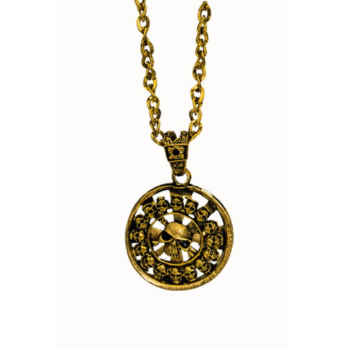 GRAND PENDENTIF PIRATE AVEC CHAINE