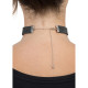 COLLIER RAS DE COU STRASS NOIR