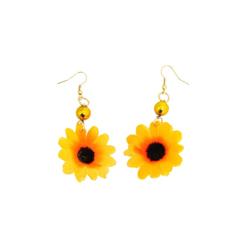 BOUCLES D’OREILLES TOURNESOL