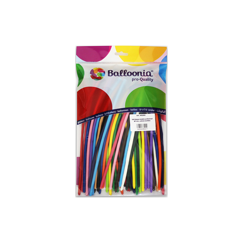 100 BALLONS A MODELER 260 ASSORTIS