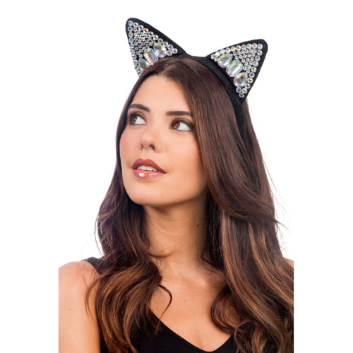 SERRE TETE OREILLES DE CHAT DIAMANTS