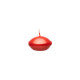 6 BOUGIES FLOTTANTES ROUGE METAL