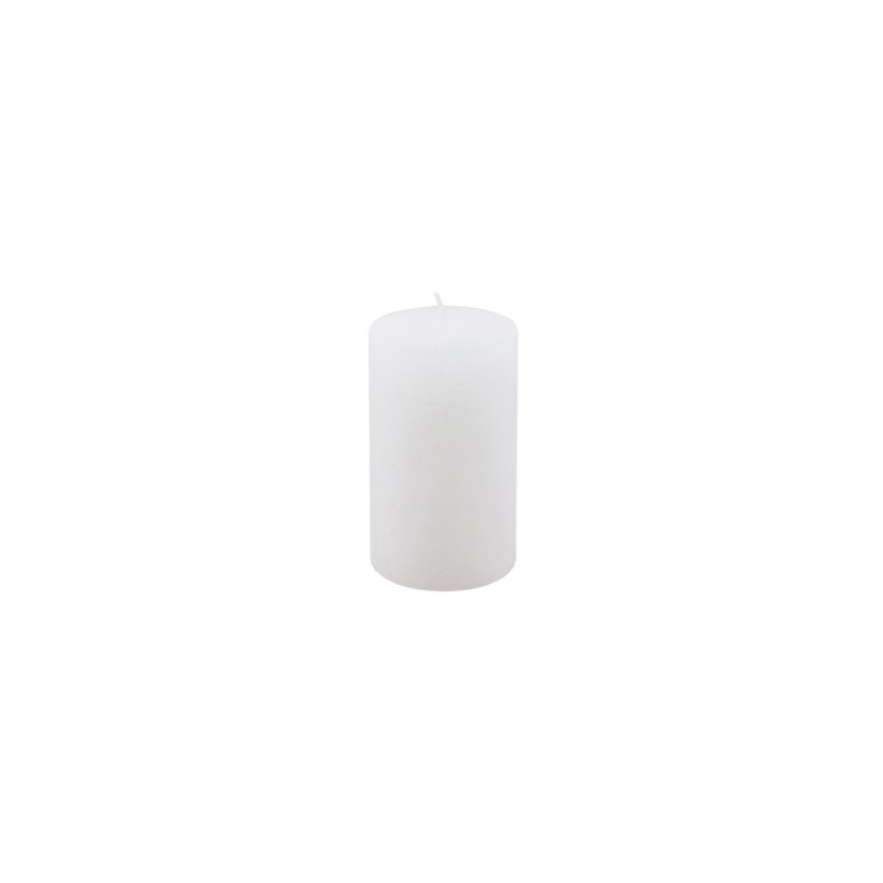 BOUGIE PILIER BLANC FINITION RUSTIQUE
