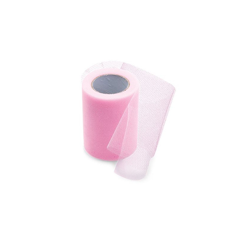 TULLE 8CM/20M ROSE