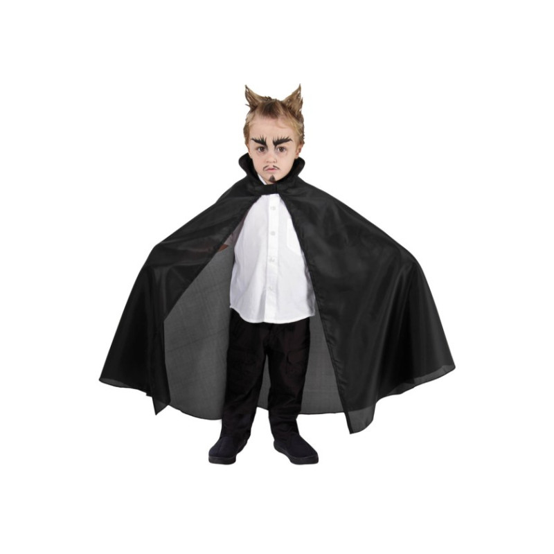 CAPE TAFFETAS ENFANT 85CM NOIR