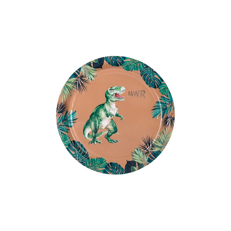 8 ASSIETTES DINOSAURE