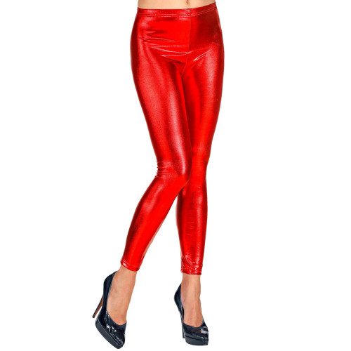 LEGGINGS ROUGE  METALLISE S/M