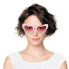 LUNETTES VINTAGE COEUR PINK