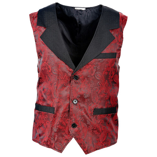 GILET VINTAGE JACQUARD BDX XL