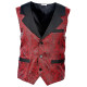 GILET VINTAGE JACQUARD BDX XL