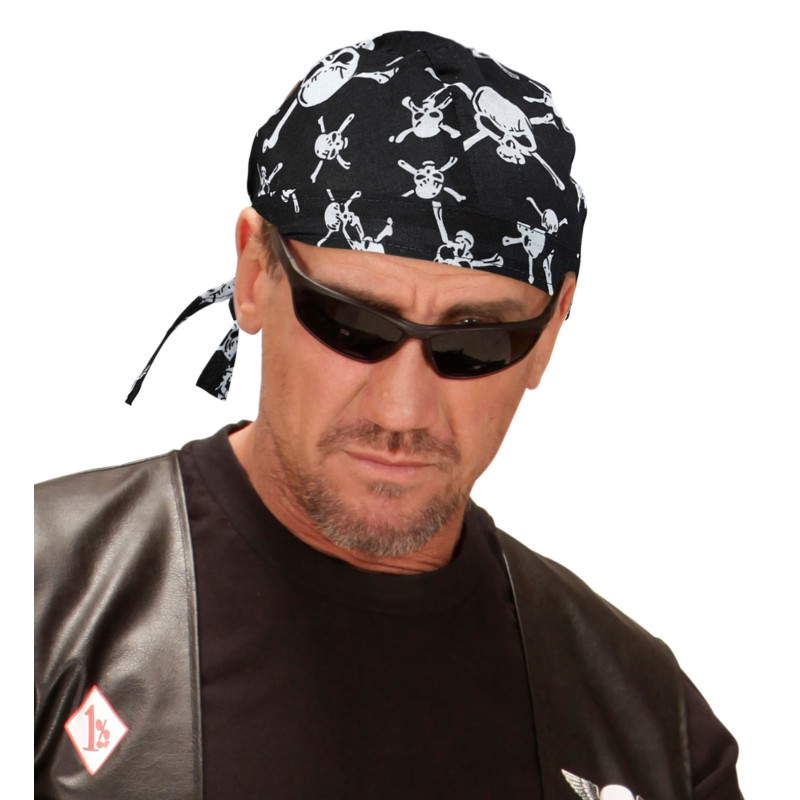 BANDANA AVEC CRANE ET OS CROIX