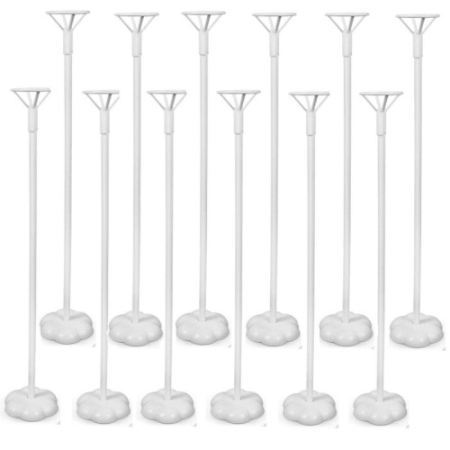 12 TIGES A BALLON SUR PIED 43CM