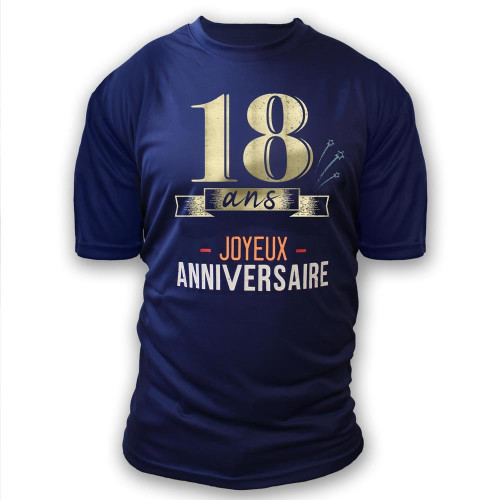 TEE SHIRT A DEDICACER H.18 ANS