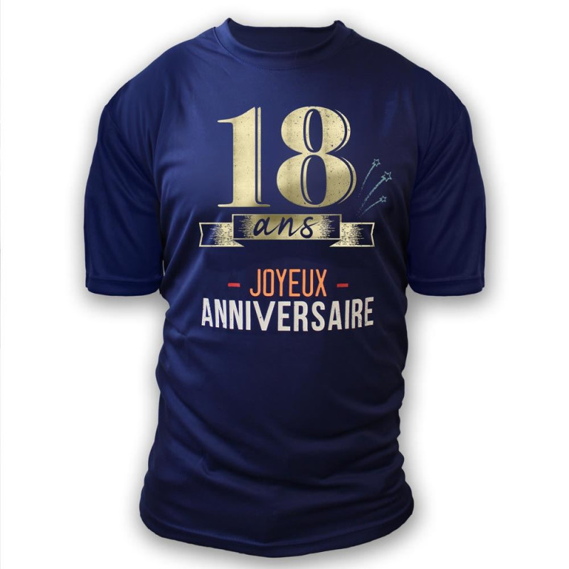 TEE SHIRT A DEDICACER H.18 ANS
