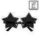 LUNETTES PARTY ROCKSTAR NOIR
