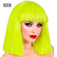 PERRUQUE SHOWGIRL JAUNE FLUO