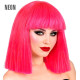 PERRUQUE SHOWGIRL ROSE FLUO