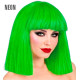PERRUQUE SHOWGIRL VERTE