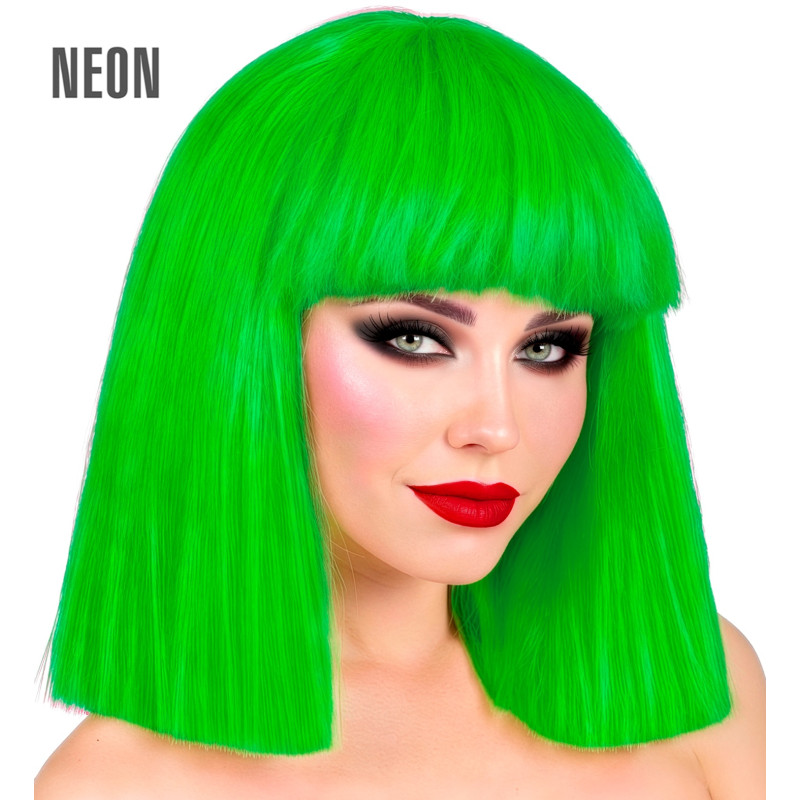 PERRUQUE SHOWGIRL VERTE