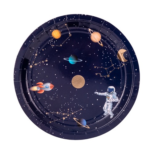 8 ASSIETTES ASTRONAUTE