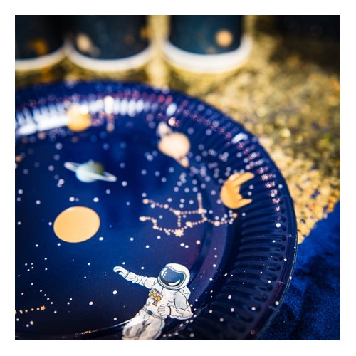 8 ASSIETTES ASTRONAUTE