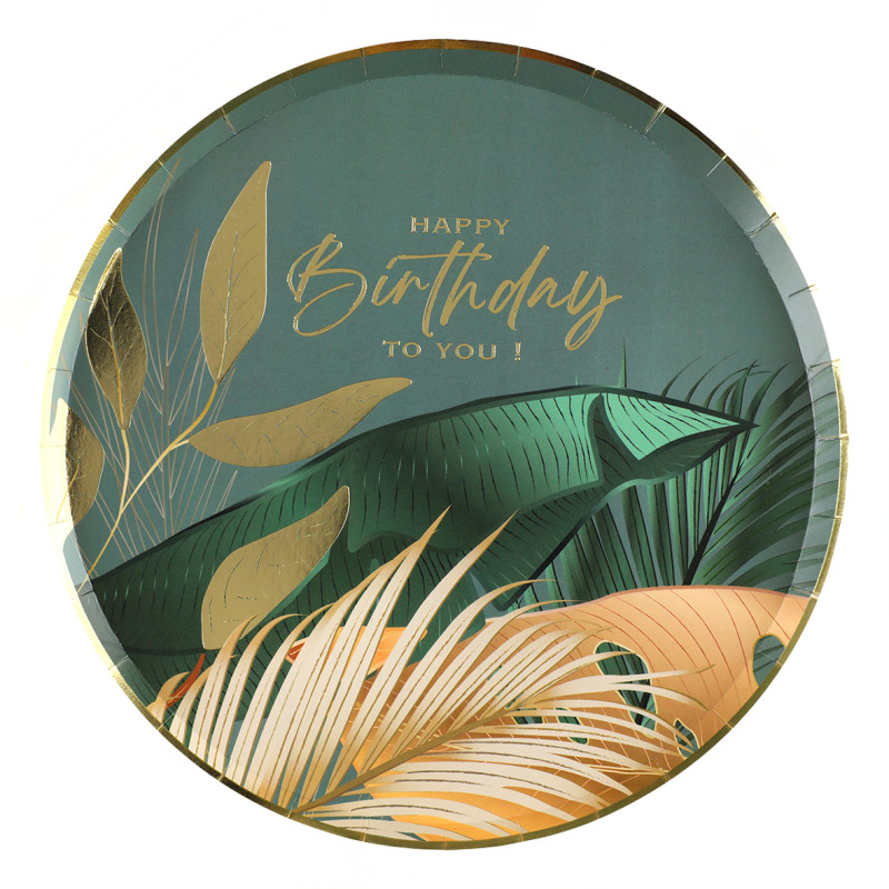 10 ASSIETTES BIRTHDAY JUNGLE
