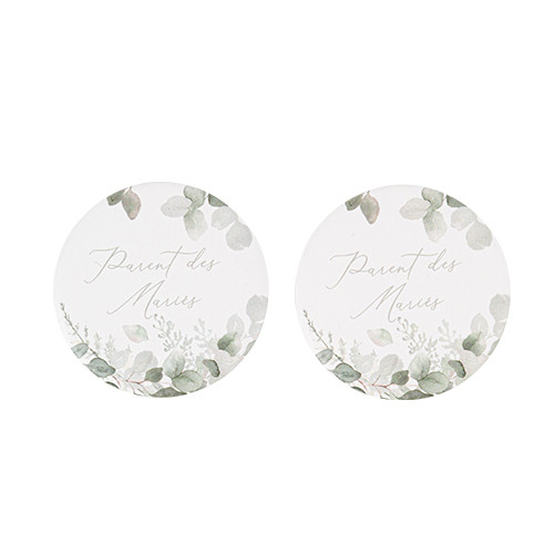 2 BADGES "PARENT DES MARIÉS"