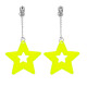 PENDANTS D OREILLE ETOILE JAUNE