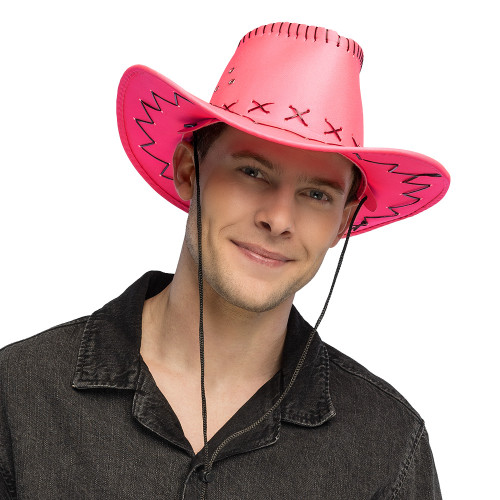 CHAPEAU COWBOY SAVANNE ROSE FLUO