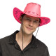 CHAPEAU COWBOY SAVANNE ROSE FLUO