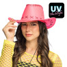 CHAPEAU COWBOY SAVANNE ROSE FLUO