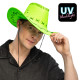 CHAPEAU COWBOY SAVANNE VERT FLUO