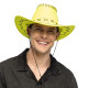 CHAPEAU COWBOY SAVANNE JAUNE FLUO