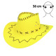 CHAPEAU COWBOY SAVANNE JAUNE FLUO