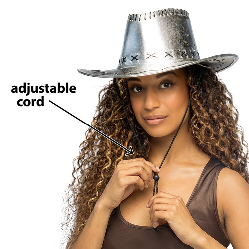 CHAPEAU COWBOY SAVANNE ARGENT