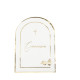 16 SERVIETTES COMMUNION BLC/OR