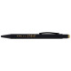 STYLO RETRAITE DORÉE NOIR