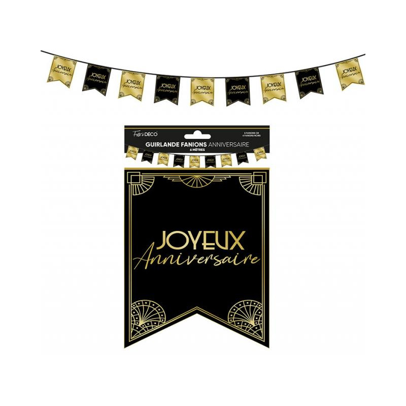 GUIRL FANION ANNIV.METAL ART DECO