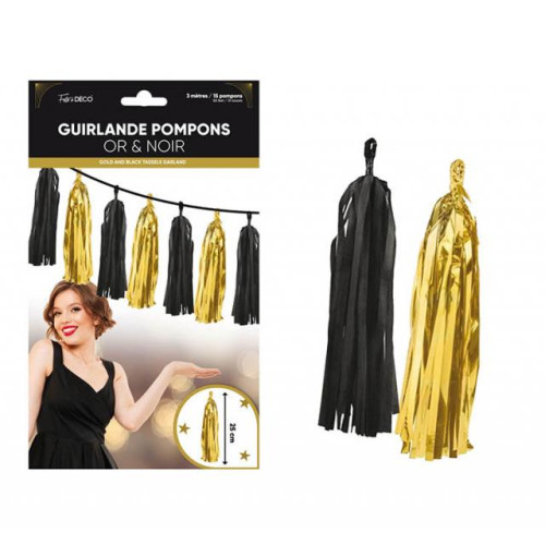 GUIRL POMPONS FRANGE ART DECO