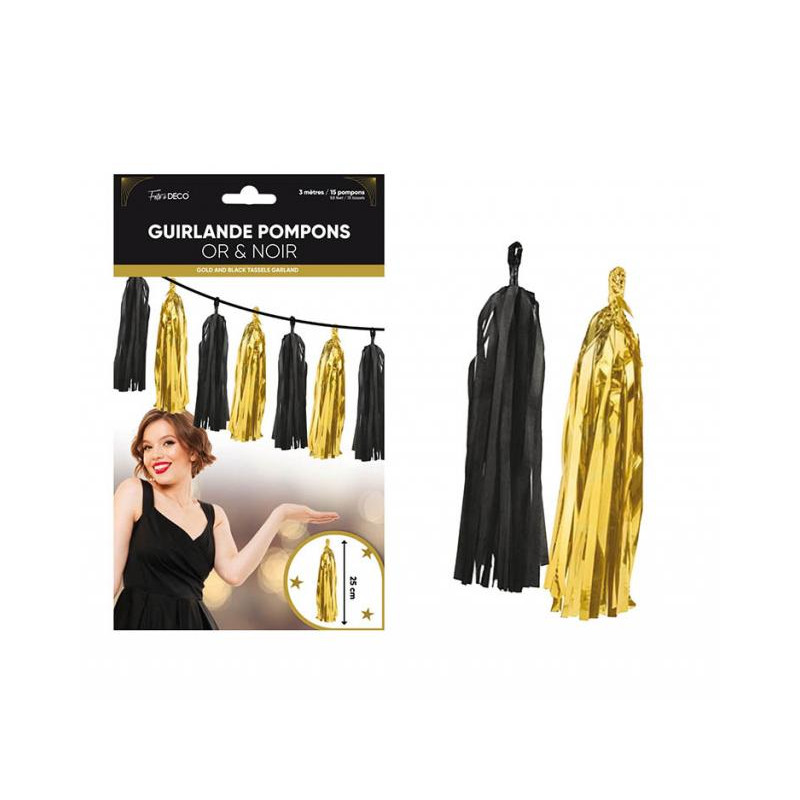 GUIRL POMPONS FRANGE ART DECO