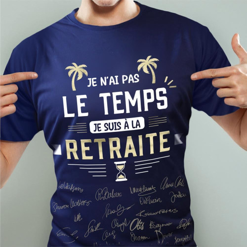TEE SHIRT A DEDICACER RETRAITE