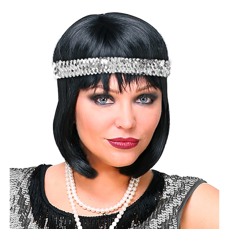 BANDEAU A PAILLETTES ARGENT